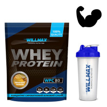 Набір 7. WHEY PROTEIN 80% Лимонний Чизкейк 920г + Шейкер спортивний 600мл