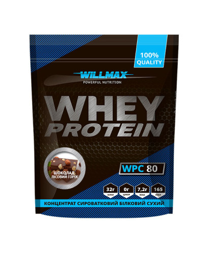 WHEY PROTEIN 80% Шоколад-Лісовий горіх 920г