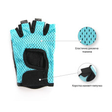 Рукавички для фітнеса IVN універсальні S сині