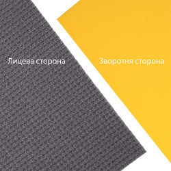 Килимок для йоги та фітнесу двошаровий IVN 1800х600х11 чорно-жовтий