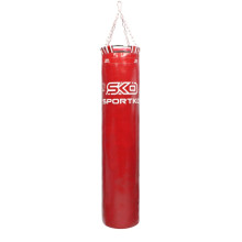 Мішок боксерський Sportko Master PVC з кільцем 140 см червоний 30 кг