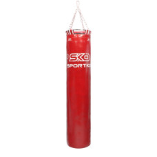Мішок боксерський Sportko Master PVC з кільцем 140 см червоний 30 кг