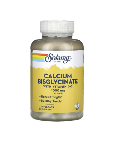 Calcium Bisglycinate with Vitamin D-3 1000mg - 120 vcaps
