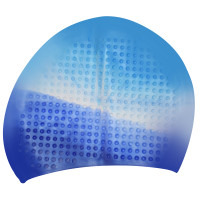 Шапочка для плавання на довге волосся GP-007-blue-white