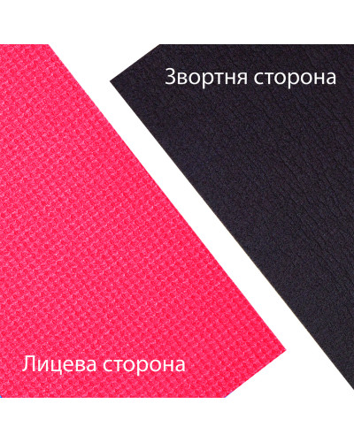 Килимок для фітнесу IVN 1800х600х15мм червоно жовто чорний