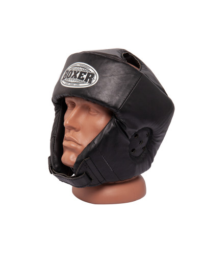 Шолом карате BOXER L шкіра 0,8-1 мм чорний