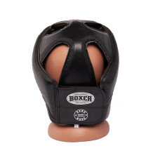 Шолом карате BOXER L шкіра 0,8-1 мм чорний