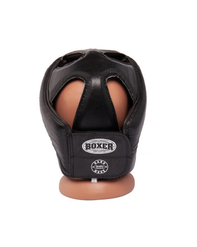 Шолом карате BOXER L шкіра 0,8-1 мм чорний
