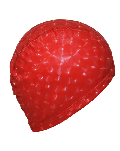 Шапочка для плавання 3D універсальна червона PM-3D-red