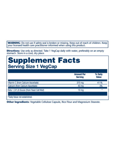 Beta Glucan with Vitamin C 10mg - 60 vcaps
