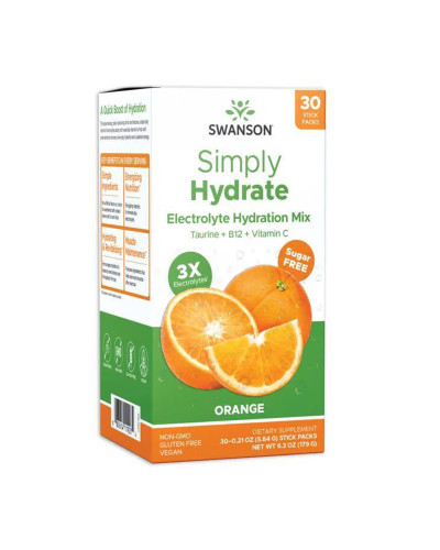 Simply Hydrate Electrolyte Hydration Mix - 30 packs Orange (До 08.26)