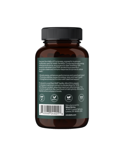 Cordyceps Mushroom 1000 mg - 60 vegcaps (10+2 в подарунок!)