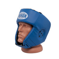 Шолом Боксерський BOXER L шкіра 0,8-1 мм синій