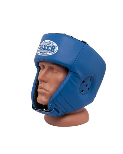 Шолом Боксерський BOXER L шкіра 0,8-1 мм синій
