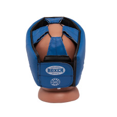 Шолом Боксерський BOXER L шкіра 0,8-1 мм синій