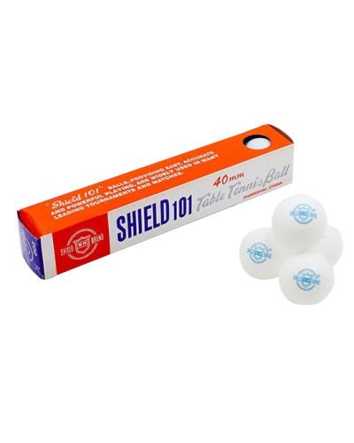 М'ячі для настільного тенісу SHIELD 101, упаковка 6 шт