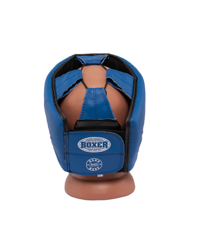 Шолом Боксерський BOXER розмір M шкірвініл 1 мм синій