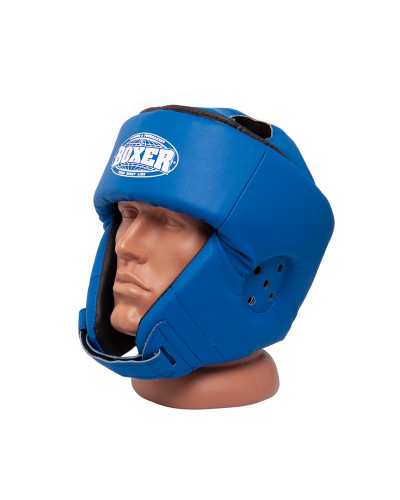 Шолом карате BOXER L шкірвініл 0,6 мм синій