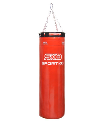 Мішок боксерський Sportko PVC "Класік" 85 см з кільцем колір червоний
