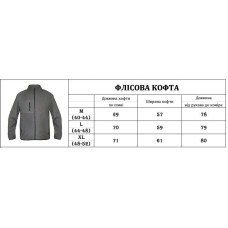 Флісова кофта IVN Microfleece (мікрофліс) сіра M