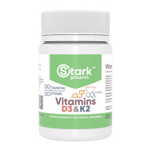 Vitamin D3 & K2 - 120 tabs (Пошкоджена кришка)