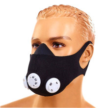 Маска тренувальна Training Mask (3 клапани, неопрен, універсальний розмір, чорний)