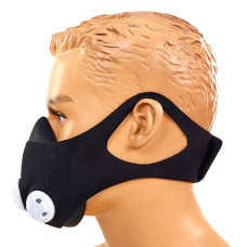 Маска тренувальна Training Mask (3 клапани, неопрен, універсальний розмір, чорний)
