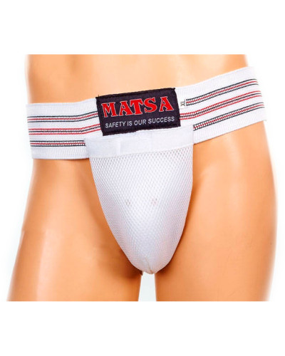Захист паху чоловічий Matsa 4513-XL (черепашка); вкладиш пластмаси; біла