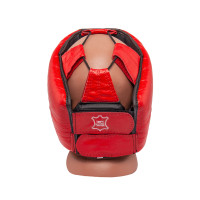 Шолом Боксерський BOXER L шкіра 0,8-1 мм червоний