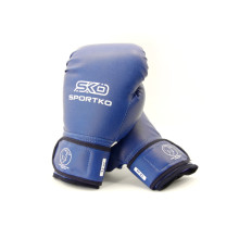Рукавички боксерські 12 OZ Sportko колір синій