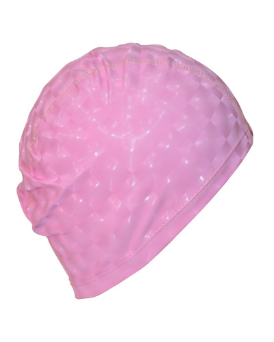 Шапочка для плавання 3D універсальна рожева PM-3D-pink