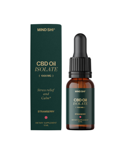 CBD Oil Isolate 1000 mg Strawberry - 10 ml