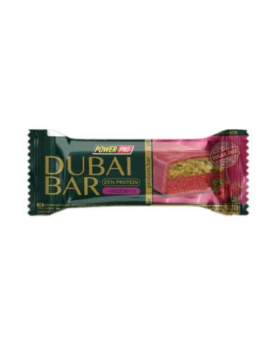 Dubai Bar 25% Sugar free - 10х50g Raspberry