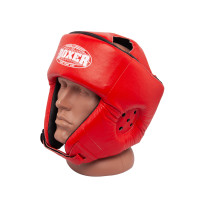 Шолом карате BOXER L шкірвініл 0,6 мм червоний