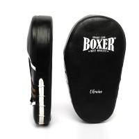 Лапи прямі боксерські  BOXER шкірвініл 1 мм чорні