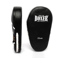 Лапи прямі боксерські  BOXER шкірвініл 1 мм чорні
