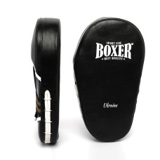 Лапи прямі боксерські  BOXER шкірвініл 1 мм чорні
