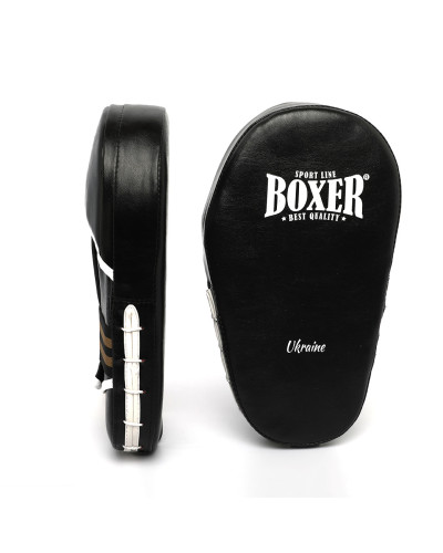 Лапи прямі боксерські  BOXER шкірвініл 1 мм чорні