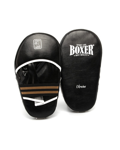 Лапи прямі боксерські  BOXER шкірвініл 1 мм чорні