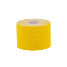 Кінезіо тейп IVN у рулоні 5см х 5м (Kinesio tape) еластичний пластир жовтий