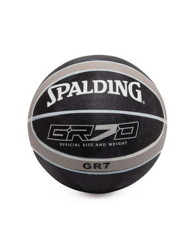 М'яч баскетбольний гумовий Spalding №7 чорний