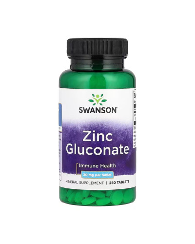Zinc Gluconate 30 mg - 250 tabs