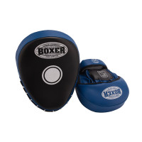 Лапи боксерські гнуті BOXER шкірвініл 0,8 мм чорно-сині