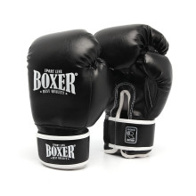 Рукавички боксерські BOXER "Еліт" 10 oz кожвініл 1 мм чорні