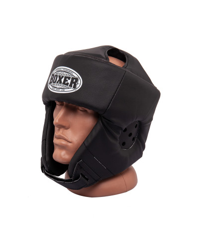 Шолом карате BOXER L шкірвініл 0,6 мм чорний