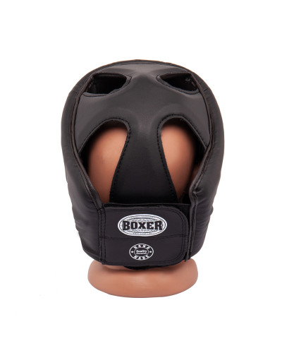 Шолом карате BOXER L шкірвініл 0,6 мм чорний