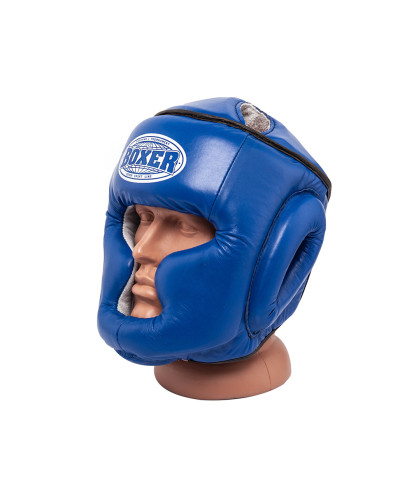 Шолом тренувальний карате BOXER Еліт L шкірвініл 0,8 мм синій