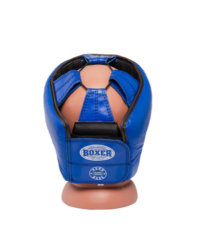 Шолом Боксерський BOXER L шкірвініл 0,6 мм синій