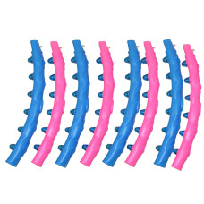 Обруч масажний Hula Hoop DYNAMIC JIESEN HOOP (1кг, пластик, 8 секцій, d-93см, з магнітами)