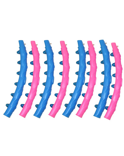 Обруч масажний Hula Hoop DYNAMIC JIESEN HOOP (1кг, пластик, 8 секцій, d-93см, з магнітами)